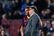 BARCELONA, SPAIN - JANUARY 08: Lionel Messi of FC Barcelona listens his Head coach Gerardo 'Tata' Martino of FC Barcelona during the Copa del Rey round of 16 first leg match between FC Barcelona and Getafe CF at Camp Nou on January 8, 2014 in Barcelona,