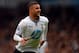 LONDON, ENGLAND - DECEMBER 01: Kyle Walker of Tottenham Hotspur celebrates scoring the opening goal during the Barclays Premier League Match between Tottenham Hotspur and Manchester United at White Hart Lane on December 1, 2013 in London, England. (Phot