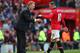 MANCHESTER, ENGLAND - OCTOBER 26: David Moyes the manager of Manchester United talks with Wayne Rooney during the Barclays Premier League match between Manchester United and Stoke City at Old Trafford on October 26, 2013 in Manchester, England. (Photo b