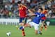 JERUSALEM, ISRAEL - JUNE 18: Matteo Bianchetti of Italy tries to tackle Alvaro Morata of Spain during the UEFA European U21 Championships Final match between Spain and Italy at Teddy Stadium on June 18, 2013 in Jerusalem, Israel. (Photo by Ian Walton/Ge