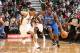 SALT LAKE CITY, UT - JANUARY 07: Reggie Jackson #15 of the Oklahoma City Thunder drives against Trey Burke #3 of the Utah Jazz at EnergySolutions Arena on January 07, 2014 in Salt Lake City, Utah. NOTE TO USER: User expressly acknowledges and agrees tha