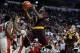 Nov 19, 2013; Las Vegas, NV, USA; Arizona State Sun Devils guard Jahii Carson (1) jumps to shoot the ball against the UNLV Runnin' Rebels during an NCAA men's basketball game at Thomas & Mack Center. Arizona State won the game 88-80. Mandatory Credit: Ste