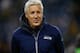 SEATTLE, WA - DECEMBER 02: Head coach Pete Carroll of the Seattle Seahawks looks on prior to the game against the New Orleans Saints at CenturyLink Field on December 2, 2013 in Seattle, Washington. (Photo by Otto Greule Jr/Getty Images)