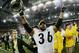 DETROIT - FEBRUARY 05: Running back Jerome Bettis #36 of the Pittsburgh Steelers celebrates on the field after defeating the Seattle Seahawks in Super Bowl XL at Ford Field on February 5, 2006 in Detroit, Michigan. Bettis announced his retirement after t