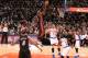 NEW YORK, NY - JANUARY 9: LeBron James #6 of the Miami Heat dunks against the New York Knicks during a game at Madison Square Garden in New York City on January 9, 2014. NOTE TO USER: User expressly acknowledges and agrees that, by downloading and or usi