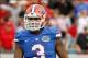 Nov 2, 2013; Jacksonville, FL, USA; Florida Gators linebacker Antonio Morrison (3) against the Georgia Bulldogs during the first quarter at EverBank Field. Mandatory Credit: Kim Klement-USA TODAY Sports