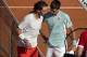 Jun 7, 2013; Paris, France; Rafael Nadal (ESP), left, greets Novak Djokovic (SRB) after their match on day 13 of the 2013 French Open at Roland Garros. Mandatory Credit: Susan Mullane-USA TODAY Sports
