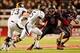 October 27, 2012; Salt Lake City, UT, USA; California Golden Bears running back Brendan Bigelow (5) runs the ball as Utah Utes linebacker Trevor Reilly (9) and linebacker Jason Whittingham (53) pursue the play during the second half at Rice-Eccles Stadium