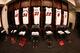 NEW YORK, NY - JANUARY 10: Udonis Haslem #40, Ray Allen #34, Shane Battier #31, James Jones #22, Rashard Lewis #9 and Chris Bosh #1 of the Miami Heat jerseys hang in the lockeroom prior to a game at the Barclays Center on January 10, 2014 in the Brookly
