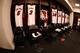 NEW YORK, NY - JANUARY 10: LeBron James #6, Dwyane Wade #3, Norris Cole #30, Roger Mason Jr. #21, Joel Anthony #50, Chris Andersen #11 and Mario Chalmers #15 of the Miami Heat jerseys hang in their locker prior to a game at the Barclays Center on January