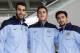 HONG KONG - JULY 22: (L-R) Newly signed Manchester City players Alvaro Negredo, Stevan Jovetic and Jesus Navas pose for a photo at Hong Kong Airport as they arrive to compete in the Barclays Asia Trophy, on July 22, 2013 in Hong Kong. (Photo by Jessica
