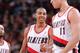 PORTLAND, OR - JANUARY 8: C.J. McCollum #3 of the Portland Trail Blazers walks off the court against the Orlando Magic on January 8, 2014 at the Moda Center Arena in Portland, Oregon. NOTE TO USER: User expressly acknowledges and agrees that, by download