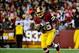 Nov 25, 2013; Landover, MD, USA; Washington Redskins running back Alfred Morris (46) rushes the ball against the San Francisco 49ers during the first half at FedEx Field. Mandatory Credit: Brad Mills-USA TODAY Sports