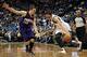 Jan 8, 2014; Minneapolis, MN, USA; Minnesota Timberwolves guard Ricky Rubio (9) drives past Phoenix Suns guard Goran Dragic (1) during the fourth quarter at Target Center. The Suns defeated the Timberwolves 104-103. Mandatory Credit: Brace Hemmelgarn-USA