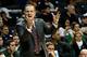 Nov 23, 2013; Brooklyn, NY, USA; Oklahoma Sooners head coach Lon Kruger reacts during the first half against the Michigan State Spartans at Barclays Center. Mandatory Credit: Anthony Gruppuso-USA TODAY Sports