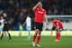 CARDIFF, WALES - JANUARY 11: Steven Caulker of Cardiff City is dejected after his sides 0-2 defeat during the Barclays Premier League match between Cardiff City and West Ham United at the Cardiff City Stadium on January 11, 2014 in Cardiff, Wales. (Photo