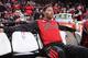 PORTLAND, OR - NOVEMBER 22: Derrick Rose #1 of the Chicago Bulls sits on the bench before the game against the Portland Trail Blazers on November 22, 2013 at the Moda Center Arena in Portland, Oregon. NOTE TO USER: User expressly acknowledges and agrees