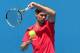 MELBOURNE, AUSTRALIA - JANUARY 09: Rafael Nadal of Spain hits a forehand during a practice session ahead of the 2014 Australian Open at Melbourne Park on January 9, 2014 in Melbourne, Australia. (Photo by Graham Denholm/Getty Images)