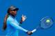 MELBOURNE, AUSTRALIA - JANUARY 11: Serena Williams of the USA practices ahead of the 2014 Australian Open at Melbourne Park on January 11, 2014 in Melbourne, Australia. (Photo by Darrian Traynor/Getty Images)