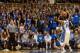 DURHAM, NC - DECEMBER 28: Rasheed Sulaimon #14 of the Duke Blue Devils shoots technical free throws after a flagrant foul was called against the Eastern Michigan Eagles during their game at Cameron Indoor Stadium on December 28, 2013 in Durham, North Car