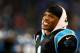 CHARLOTTE, NC - DECEMBER 15: Cam Newton #1 of the Carolina Panthers reacts on the bench during their game against the New York Jets at Bank of America Stadium on December 15, 2013 in Charlotte, North Carolina. (Photo by Streeter Lecka/Getty Images)