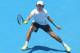 MELBOURNE, AUSTRALIA - JANUARY 09: Jordan Thompson of Australia plays a forehand during his match against Mikhail Youzhny of Russia during day two of the AAMI Classic at Kooyong on January 9, 2014 in Melbourne, Australia. (Photo by Scott Barbour/Getty I