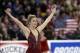 Jan 11, 2014; Boston, MA, USA; Ashley Wagner performs during the ladies free skate at the U.S. Figure Skating Championships at TD Garden. Mandatory Credit: Greg M. Cooper-USA TODAY Sports