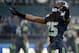 SEATTLE, WA - JANUARY 11: Cornerback Richard Sherman #25 of the Seattle Seahawks reacts in the second quarter while taking on the New Orleans Saints during the NFC Divisional Playoff Game at CenturyLink Field on January 11, 2014 in Seattle, Washington.