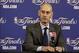 Jun 6, 2013; Miami, FL, USA; NBA deputy commissioner Adam Silver addresses the media during a press conference prior to game one of the 2013 NBA Finals at the American Airlines Arena. Mandatory Credit: Robert Mayer-USA TODAY Sports