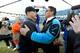 Head coaches Jim Harbaugh and Ron Rivera embrace following the game. Harbaugh got the better of "River Boat Ron" on Sunday.