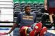 SALT LAKE CITY, UT - JANUARY 10: Luol Deng #9 of the Cleveland Cavaliers stretches out before his first game with the Cavaliers, against the Utah Jazz before at EnergySolutions Arena on January 10, 2014 in Salt Lake City, Utah. NOTE TO USER: User express