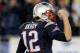 FOXBORO, MA - JANUARY 11: Tom Brady #12 of the New England Patriots reacts against the Indianapolis Colts during the AFC Divisional Playoff game at Gillette Stadium on January 11, 2014 in Foxboro, Massachusetts. (Photo by Jim Rogash/Getty Images)