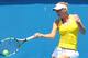 MELBOURNE, AUSTRALIA - JANUARY 09: Caroline Wozniacki of Denmark hits a forehand during a practice session ahead of the 2014 Australian Open at Melbourne Park on January 9, 2014 in Melbourne, Australia. (Photo by Graham Denholm/Getty Images)