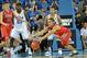Jan 9, 2014; Los Angeles, CA, USA; Arizona Wildcats guard Nick Johnson (13) reaches for the ball in the second half of the game against the UCLA Bruins at Pauley Pavilion. Arizona Wildcats won 79-75. Mandatory Credit: Jayne Kamin-Oncea-USA TODAY Sports