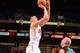 PHOENIX, AZ - OCTOBER 7: Alex Len #21 of the Phoenix Suns shoots the ball against Maccabi Haifa on October 7, 2013 at U.S. Airways Center in Phoenix, Arizona. NOTE TO USER: User expressly acknowledges and agrees that, by downloading and or using this Pho
