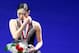 BOSTON, MA - JANUARY 11: Mirai Nagasu stands at the podium during the medal ceremony following the free skate program during the 2014 Prudential U.S. Figure Skating Championships at TD Garden on January 11, 2014 in Boston, Massachusetts. (Photo by Jared