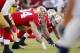 SAN FRANCISCO, CA - OCTOBER 18: Defensive tackle Justin Smith #94 of the San Francisco 49ers lines up opposite the Seattle Seahawks in the first quarter on October 18, 2012 at Candlestick Park in San Francisco, California. The 49ers won 13-6. (Photo by