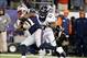 Nov 24, 2013; Foxborough, MA, USA; New England Patriots cornerback Aqib Talib (31) intercepts a pass intended for Denver Broncos running back Knowshon Moreno (27) in the fourth quarter at Gillette Stadium. The New England Patriots defeated the Denver Bron