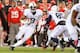 COLUMBUS, OH - OCTOBER 26: Allen Robinson #8 of the Penn State Nittany Lions runs with the ball against the Ohio State Buckeyes at Ohio Stadium on October 26, 2013 in Columbus, Ohio. (Photo by Jamie Sabau/Getty Images)