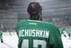 DALLAS, TX - DECEMBER 19: Valeri Nichushkin #43 of the Dallas Stars skates during warm ups against the Vancouver Canucks at the American Airlines Center on December 19, 2013 in Dallas, Texas. (Photo by Glenn James/NHLI via Getty Images)