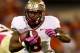 CLEMSON, SC - OCTOBER 19: Devonta Freeman #8 of the Florida State Seminoles during their game at Memorial Stadium on October 19, 2013 in Clemson, South Carolina. (Photo by Streeter Lecka/Getty Images)