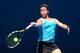 MELBOURNE, AUSTRALIA - JANUARY 14: Lourdes Dominguez Lino of Spain plays a forehand in her first round match against Caroline Wozniacki of Denmark during day two of the 2014 Australian Open at Melbourne Park on January 14, 2014 in Melbourne, Australia.