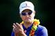 LAHAINA, HI - JANUARY 06: Zach Johnson claps during the awards presentation at the Hyundai Tournament of Champions at the Plantation Course at Kapalua Golf Club on January 6, 2014 in Lahaina, Hawaii. (Photo by Sam Greenwood/Getty Images)