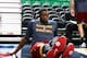 SALT LAKE CITY, UT - JANUARY 10: Luol Deng #9 of the Cleveland Cavaliers stretches out before his first game with the Cavaliers, against the Utah Jazz before at EnergySolutions Arena on January 10, 2014 in Salt Lake City, Utah. NOTE TO USER: User express