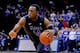 Nov 9, 2013; Newark, NJ, USA; Niagara Purple Eagles guard Antoine Mason (14) drives to the basket during the first half against the Seton Hall Pirates at Prudential Center. Mandatory Credit: Jim O'Connor-USA TODAY Sports