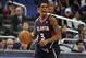 Dec 29, 2013; Orlando, FL, USA; Atlanta Hawks shooting guard Louis Williams (3) dribbles up court in the first quarter at the Atlanta Hawks face the Orlando Magic at Amway Center. Mandatory Credit: David Manning-USA TODAY Sports