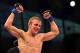 Oct 9, 2013; Barueri, Sao Paulo, Brazil; TJ Dillashaw reacts during his match against Raphael Assuncao (not pictured) during UFC Fight Night 29 at Jose Correa Arena. Mandatory Credit: Jason Silva-USA TODAY Sports