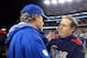 FOXBORO, MA - JANUARY 11: (L-R) Head coach Chuck Pagano of the Indianapolis Colts shakes hands with head coach Bill Belichick of the New England Patriots after their AFC Divisional Playoff game at Gillette Stadium on January 11, 2014 in Foxboro, Massachu
