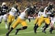 Dec 7, 2013; Atlanta, GA, USA; Missouri Tigers defensive back E.J. Gaines (31) returns a fumble by Auburn Tigers quarterback Nick Marshall (not pictured) for a touchdown in the second quarter during the 2013 SEC Championship game at Georgia Dome.. Mandato