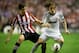 BILBAO, SPAIN - APRIL 14: Luka Modric (R) of Real Madrid duels for the ball with Ander Herrera of Athletic Club during the la Liga match between Athletic Club and Real Madrid CF at San Mames Stadium on April 14, 2013 in Bilbao, Spain. (Photo by Jasper Ju